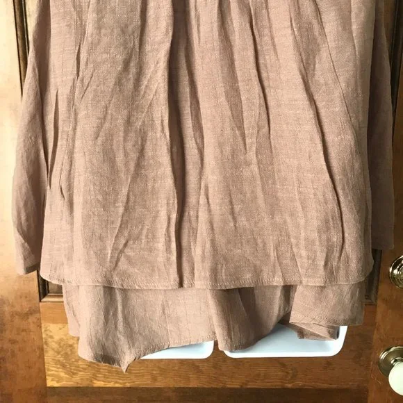 FINAL PRICE - Style & Co Brown Shimmer Sleeveless Tunic w/Illusion Neckline 2X - Picture 9 of 10